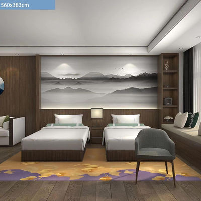 Custom Hotel Lobby Wand zu Wand Teppich für 5-Sterne-Geschäftliche Bankett Flur