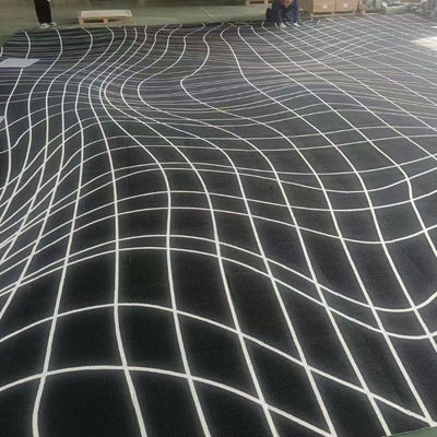 Quadratische, umkehrbare Nylon-Teppichfliesen für eine einfache Installation in Büros und Tagungsräumen