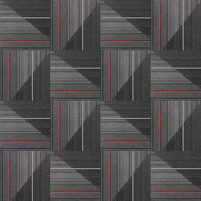 Quadratische, umkehrbare Nylon-Teppichfliesen für eine einfache Installation in Büros und Tagungsräumen