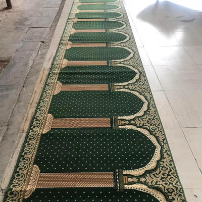 Wand zu Wand Moschee Gebet Teppich Rollen im Rechteck Stil für das muslimische Gebet
