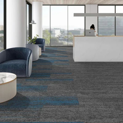 6 mm Gesamtdicke 50x50 60x60 Quadratgröße Schleife Stapel Teppichfliesen für Hotel und Büro