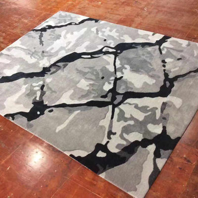 Großformat 3D Teppich Handgefertigt Antike Stil Drachenteppich mit benutzerdefiniertem Logo in Schwarz