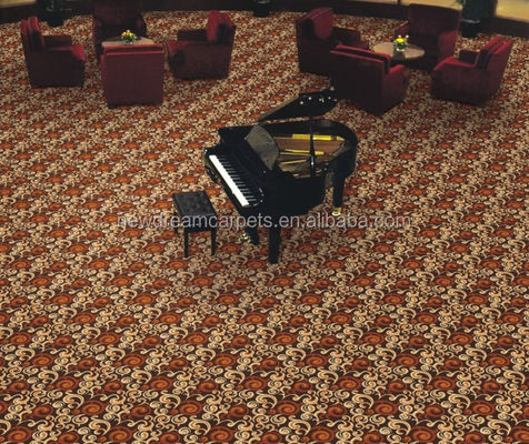 Vorrat 20% Nylon 80% Wolle Fünf-Sterne gewebter Axminster Teppich für Hotel Lobby Restaurant