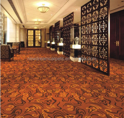 Vorrat 20% Nylon 80% Wolle Fünf-Sterne gewebter Axminster Teppich für Hotel Lobby Restaurant