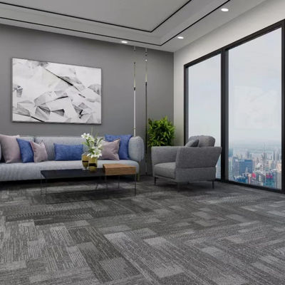 50x50cm Quadrate Teppichfliesen Luxus 100% Nylon Material für Büro Rechteck Form
