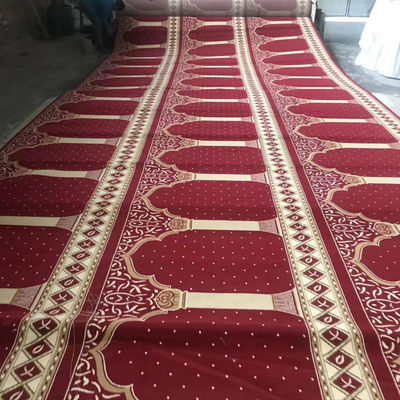 Einfach zu reinigen Massiv muslimische Wand zu Wand Gebet Teppich Roll für Moschee Tapis de Priere