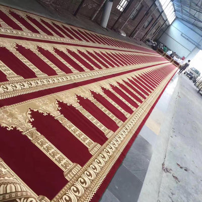 Moderne Moschee Teppichrolle in 4m Breite aus Pakistan mit Design