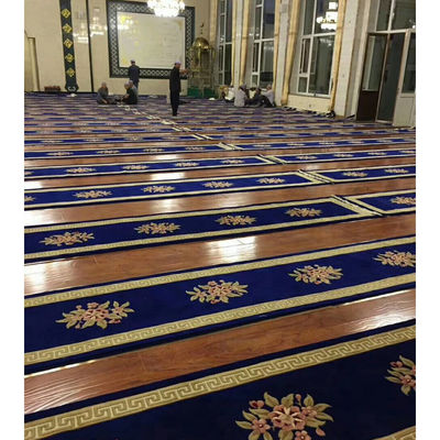 Rechteck Axminster kundenspezifische Muster 4*25 Rollen kundenspezifische Teppiche für Moschee Gebet Teppich
