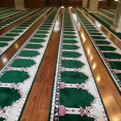 Rechteck Axminster kundenspezifische Muster 4*25 Rollen kundenspezifische Teppiche für Moschee Gebet Teppich