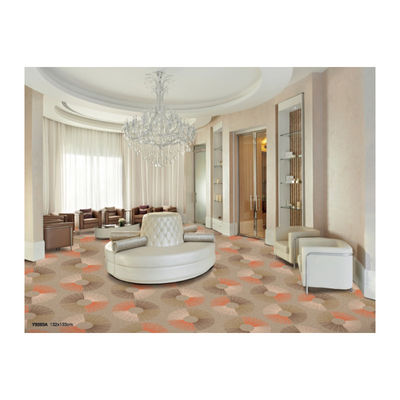 Maßgeschneiderte Breite Luxus Pflaumenblumenmuster Hotelteppich für Hotelzimmerdekoration