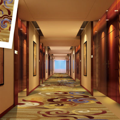 Design 80% Wolle und 20% Korridor Hotel Axminster Teppich für Zuhause Stapel Höhe 7mm-10mm
