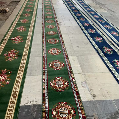 Jute- oder PP-Hintergrund, angepasste Muster Moschee-Gebetsteppich für muslimische Moschee 4*25 Rollen