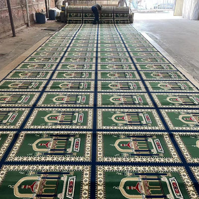 Jute- oder PP-Hintergrund, angepasste Muster Moschee-Gebetsteppich für muslimische Moschee 4*25 Rollen