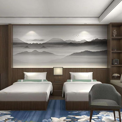 Moderner Design-Stil Hochhaufen-Geschäftsraum Custom-gedruckte Nylon-Wand-zu-Wand-Teppich