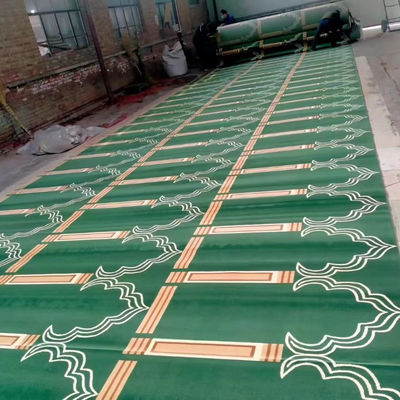 Maßgeschneiderte Teppiche für Moschee Gebet Bankettsaal Axminster 4*25 Rollmaschine Gewebter Teppich