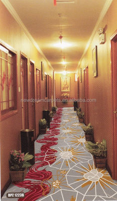 Square Design Axminster Feuerfest Hotelteppich mit 80% Wolle und 20% Nylon Material