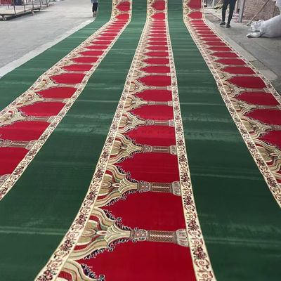 80% Wolle 20% Nylon Maschine Gewebter Teppich für Moschee Gebet kundenspezifische Muster 4 * 25 Roll