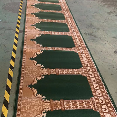 Jute-Rückende, angepasste Muster Moschee Gebet Teppich 4 * 25 Rollen für Restaurantdekor