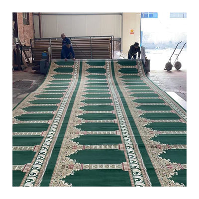 Maßgeschneiderte Muster 4*25 Roll Moschee Gebet Teppich für muslimische Moschee 4m 13,12ft Breite
