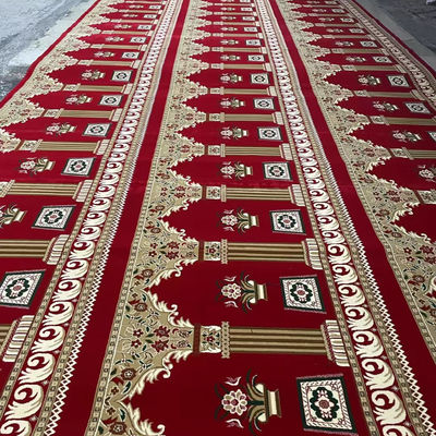 Maßgeschneiderte Muster 4*25 Roll Moschee Gebet Teppich für muslimische Moschee 4m 13,12ft Breite