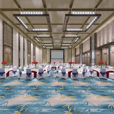 25*4M oder Support Custom Größen Nylon Hotel Fußboden Teppich Rot Rechteck Modernes Design