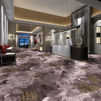 25*4M oder Support Custom Größen Nylon Hotel Fußboden Teppich Rot Rechteck Modernes Design