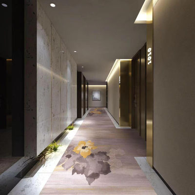 25*4M oder Support Custom Größen Nylon Hotel Fußboden Teppich Rot Rechteck Modernes Design