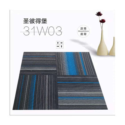 Gesamtgewicht 700-750g Luxus 100% Pp Teppichfliesen für Zuhause 50x50cm Quadrate