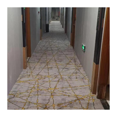 1360g/m2 Stapelgewicht feuerfeste Geschäftsböden 100% Wolle 4m Nylon Wand zu Wand Teppich