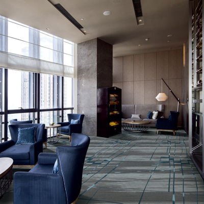 Rechteck Axminster Teppich Luxus Hotel Fußboden Druck kundenspezifisches Design Hotelzimmer Teppich für 5 Sterne