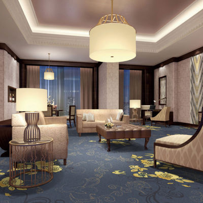 80% Wolle 20% Nylon Axminster Banketthalle Teppich für Hotellobby und Zimmerdekoration
