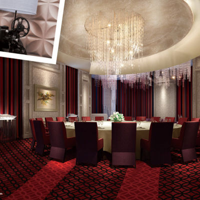 1200 g/m2 Fleece Gewicht Casino Wand zu Wand Ausstellung Teppich für Restaurantinterieur