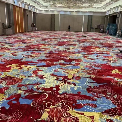 Rechteck Axminster 5 Sterne Luxushotel Nylon Druck Lobby Korridor Teppiche Fußbodenroll