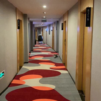 5 Sterne Hotel Flur Korridor Hochhaufen Luxus Axminster Druckteppich Wand zu Wand