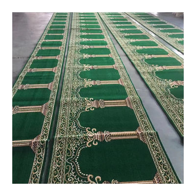 80% Wolle und 20% Nylon Masjid Gebet Teppich für benutzerdefinierte muslimische Moschee Design