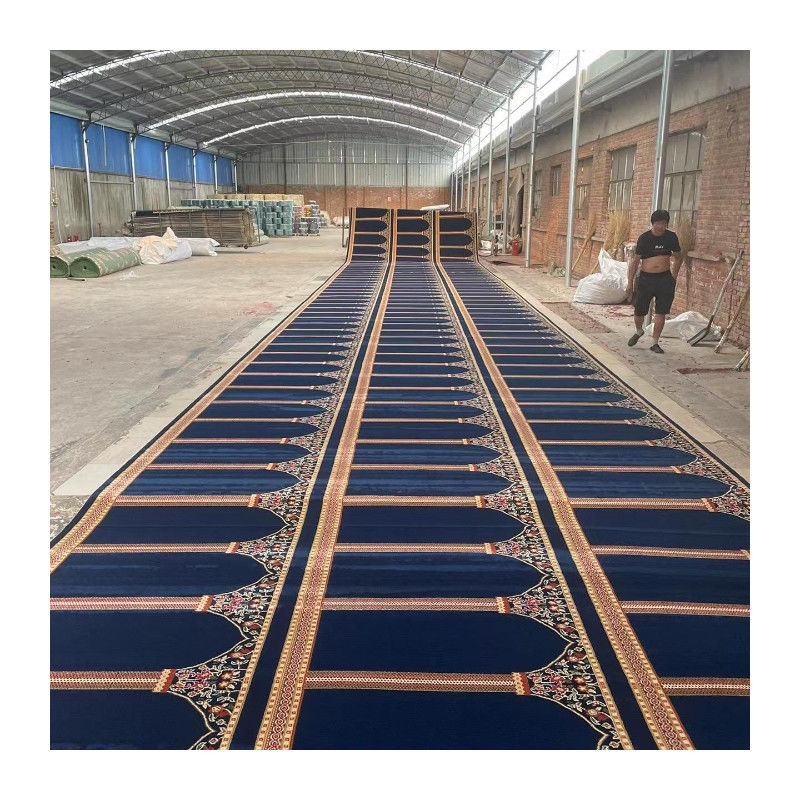 Kirchen- und Moschee-Dekoration Moslemische Wand-zu-Wand-Bete Teppichrolle mit weichen Texturen