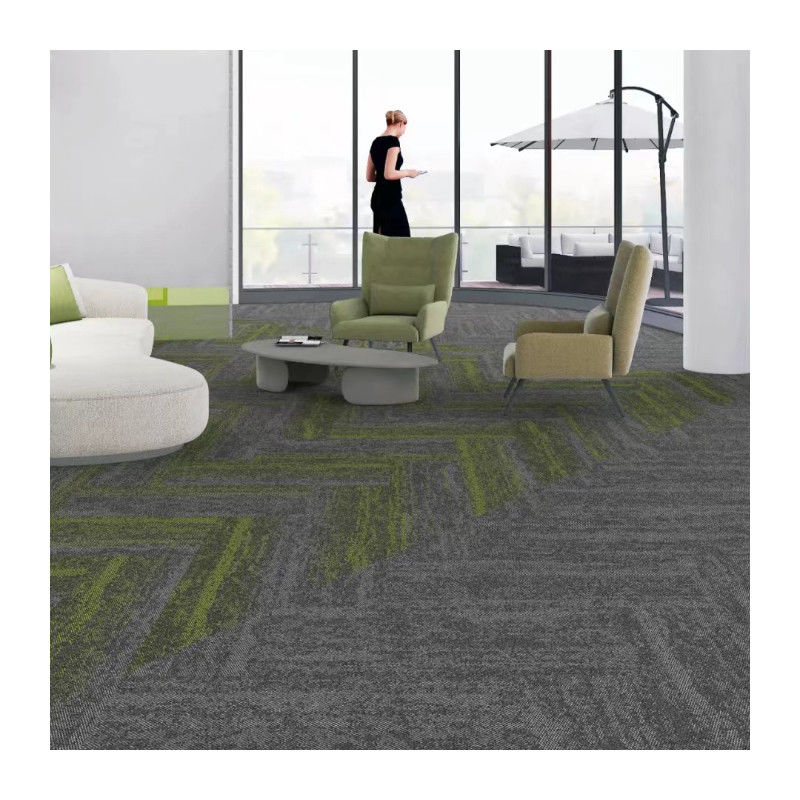 6 mm Gesamtdicke 50x50 60x60 Quadratgröße Schleife Stapel Teppichfliesen für Hotel und Büro