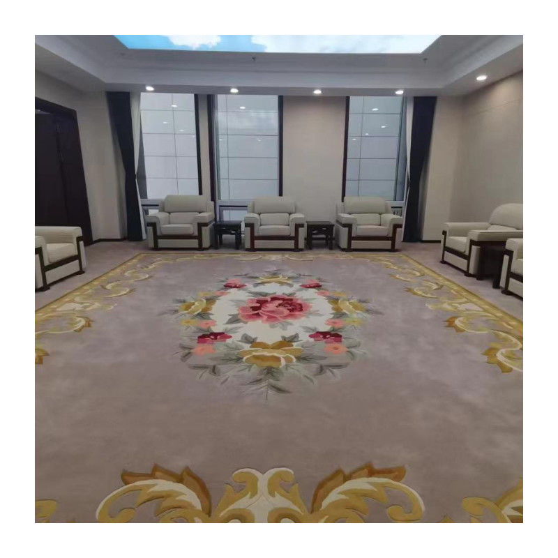 High Quality Teppich Handgefertigtes Blumenmuster Seeland Wolle Teppich Teppiche für 5 Sterne Hotel