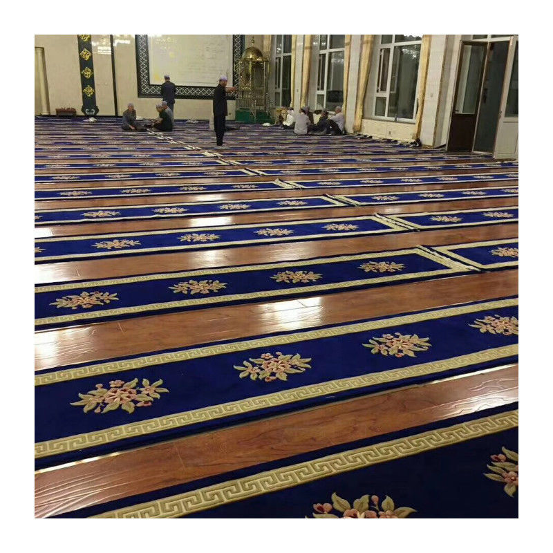 Jute Backing Muslim Gebet Teppich Wand zu Wand Gebet Teppich Roll für Moschee zu Hause