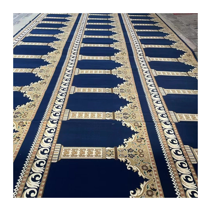 Jute- oder PP-Hintergrund, angepasste Muster Moschee-Gebetsteppich für muslimische Moschee 4*25 Rollen