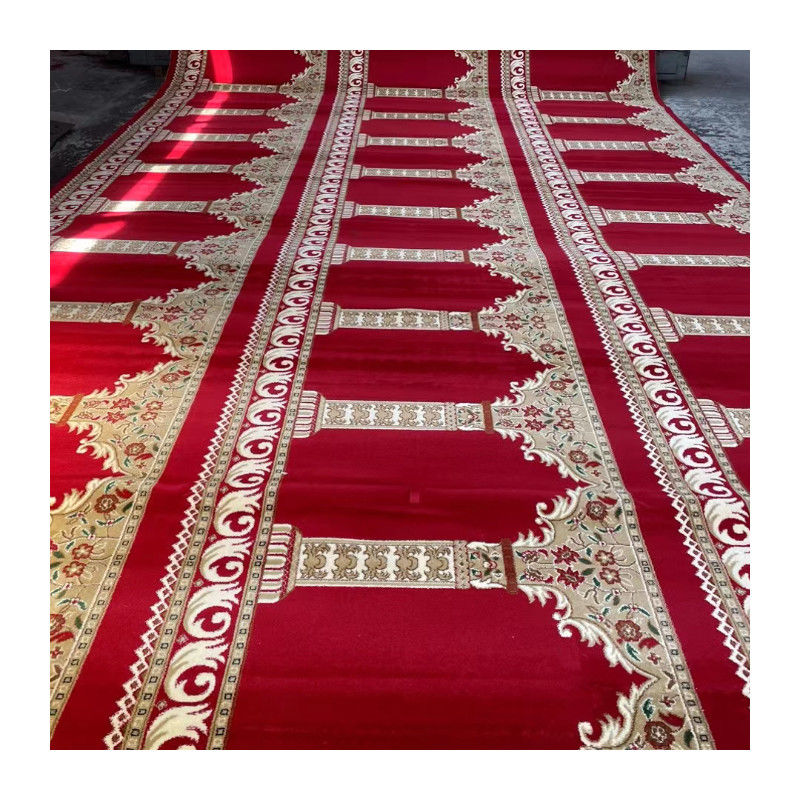 80% Wolle 20% Nylon Maschine Gewebter Teppich für Moschee Gebet kundenspezifische Muster 4 * 25 Roll