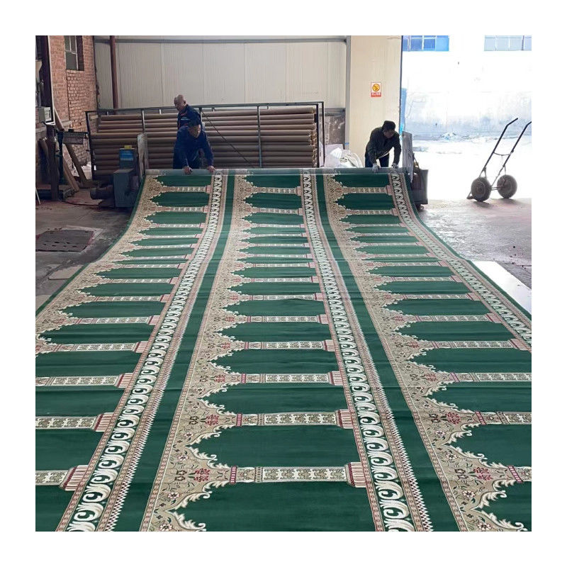 Maßgeschneiderte Muster 4*25 Roll Moschee Gebet Teppich für muslimische Moschee 4m 13,12ft Breite