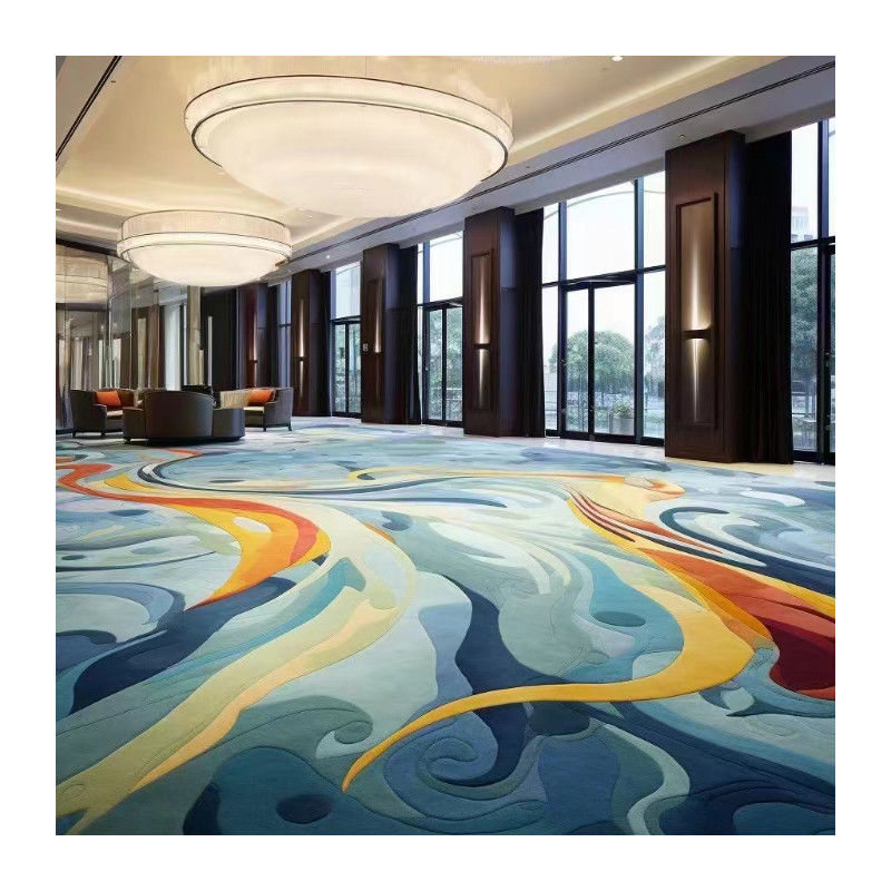 Rechteck Axminster 5 Sterne Luxushotel Nylon Druck Lobby Korridor Teppiche Fußbodenroll