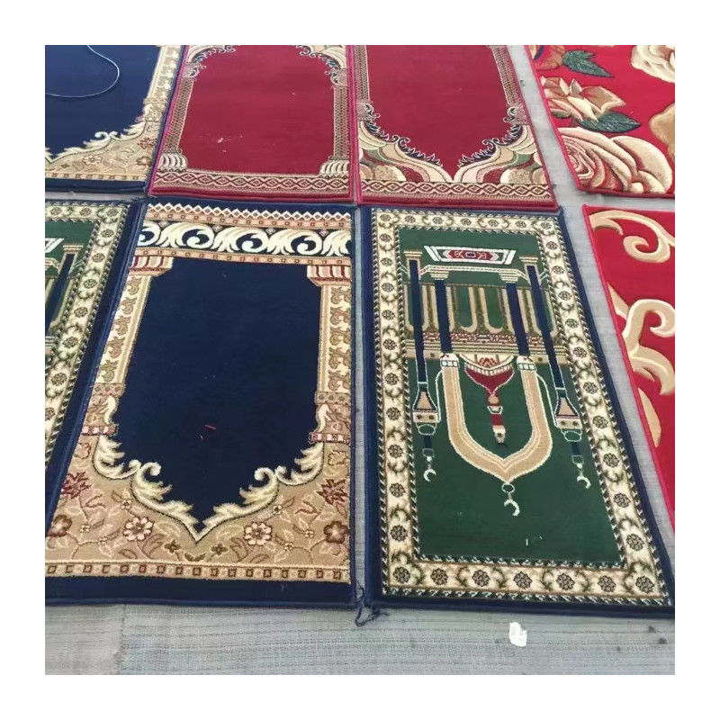 Muslimische Wand-zu-Wand-Gebet Teppich Roll für Moschee Weicher Teppich im traditionellen Design